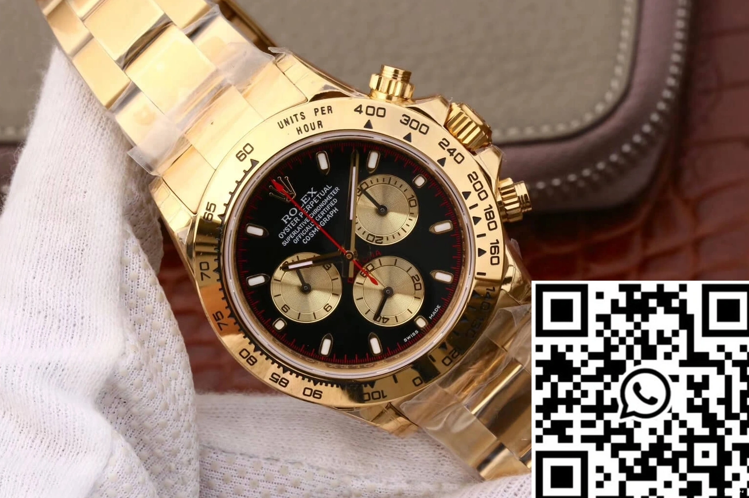 Black JH Rolex M116508-0009 Factory Cosmograph Daytona Dial 0331